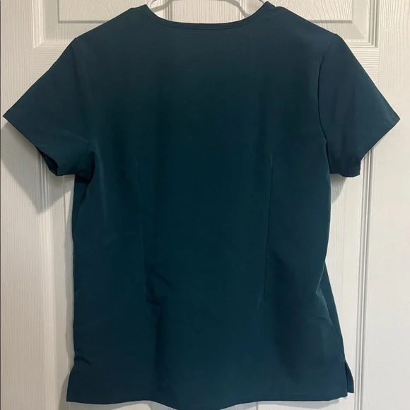 Figs Carribean blue Catarina petite Women's V-Neck Scrub Top - Picture 5 of 7